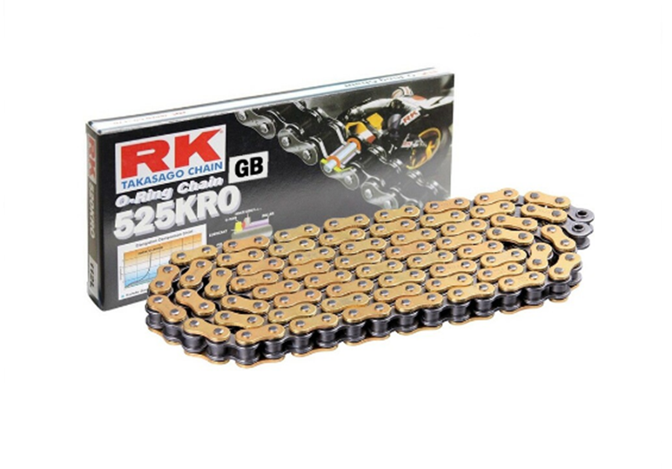 CADENA MOTO RK 525 KRO 114 ORO